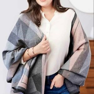 Soia & Kyon Scarf/Wrap in Rose & Charcoal - Brand New.